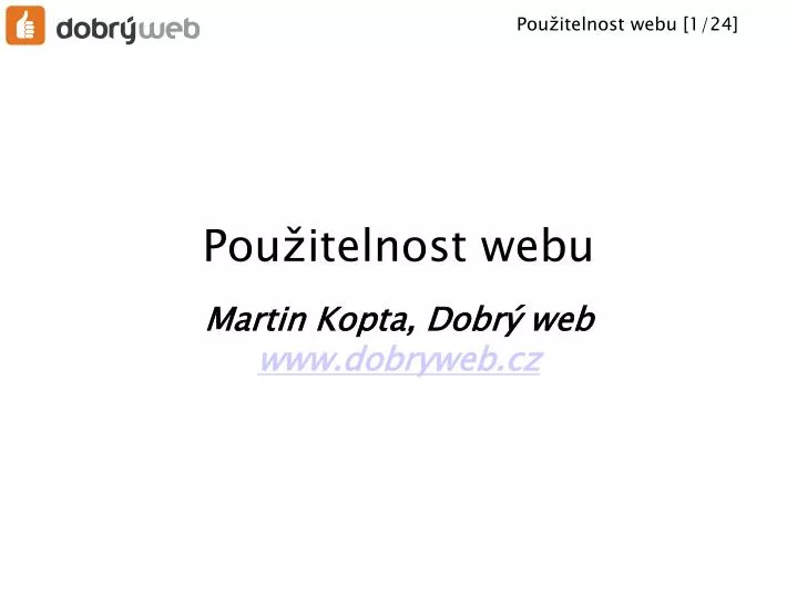 martin kopta dobr web www dobryweb cz