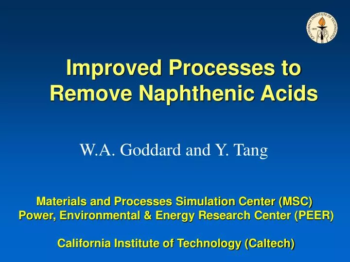 improved processes to remove naphthenic acids