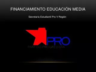 financiamiento educaci n media