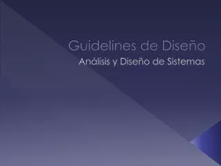 guidelines de dise o