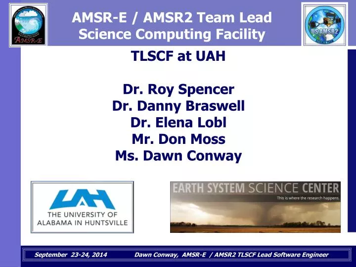 amsr e amsr2 team lead science computing facility