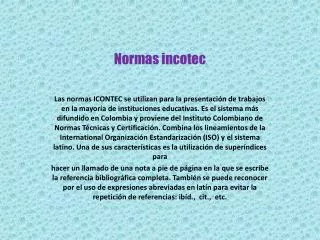 normas incote c