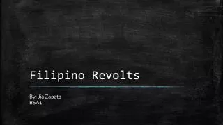 Filipino Revolts