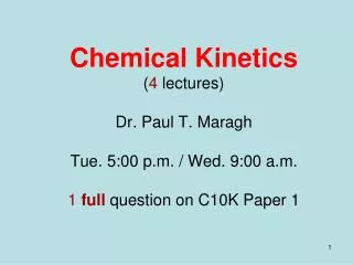 What is Chemical Kinetics?