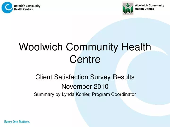 woolwich community health centre
