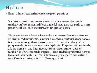 el p rrafo