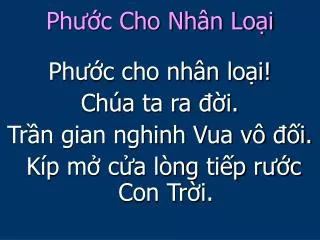 ph c cho nh n lo i