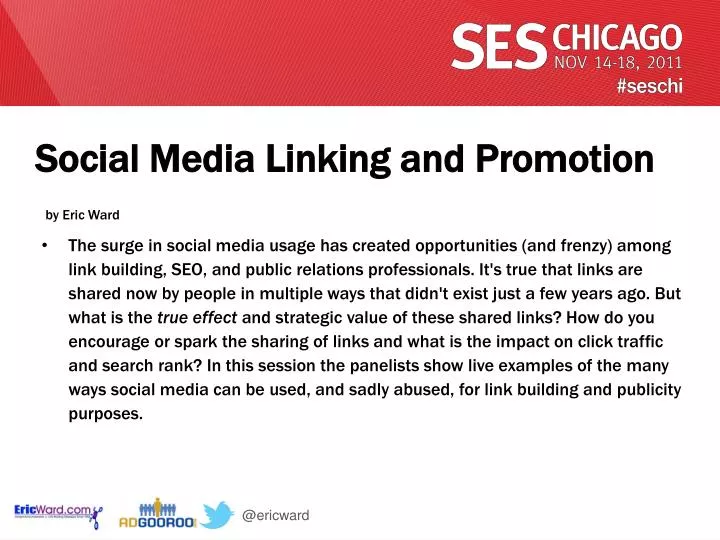 social media linking and promotion by eric ward