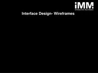 Interface Design- Wireframes