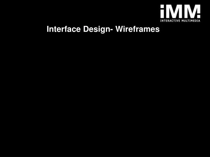 interface design wireframes