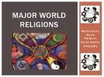 Major World Religions - slide 1