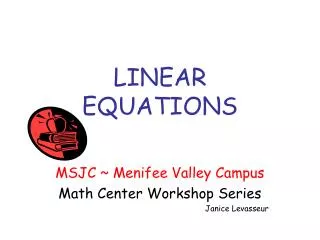 LINEAR EQUATIONS