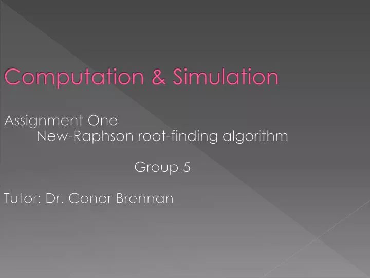 computation simulation