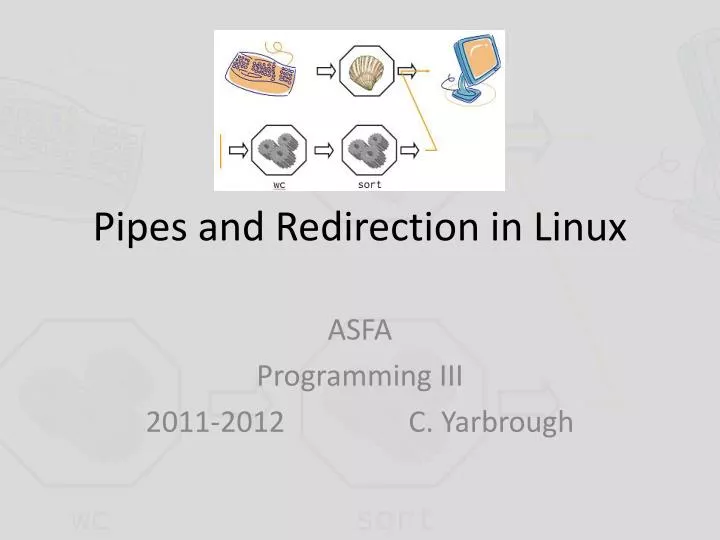 pipes and redirection in linux