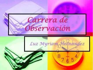 carrera de observaci n