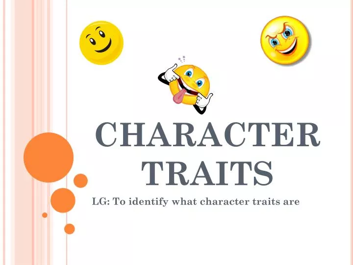 PPT - Describing Characters PowerPoint Presentation, free download -  ID:2307317