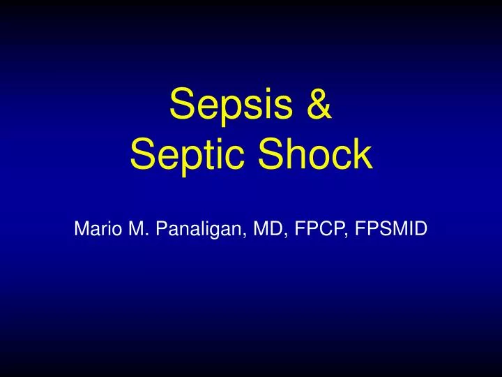 sepsis septic shock