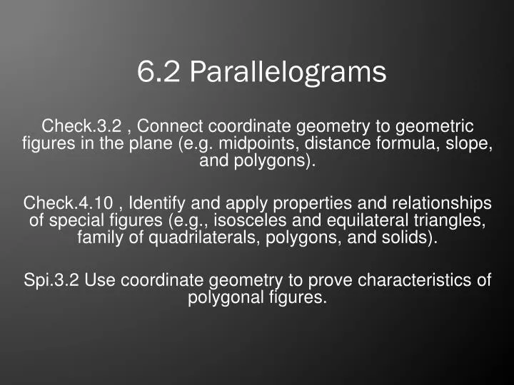 6 2 parallelograms