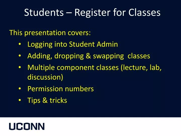 students register for classes