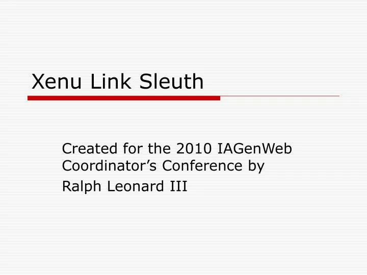 xenu link sleuth