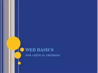 WEB BASICS