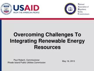 Overcoming Challenges To Integrating Renewable Energy Resources