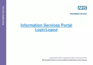 Information Services Portal Login/Logout