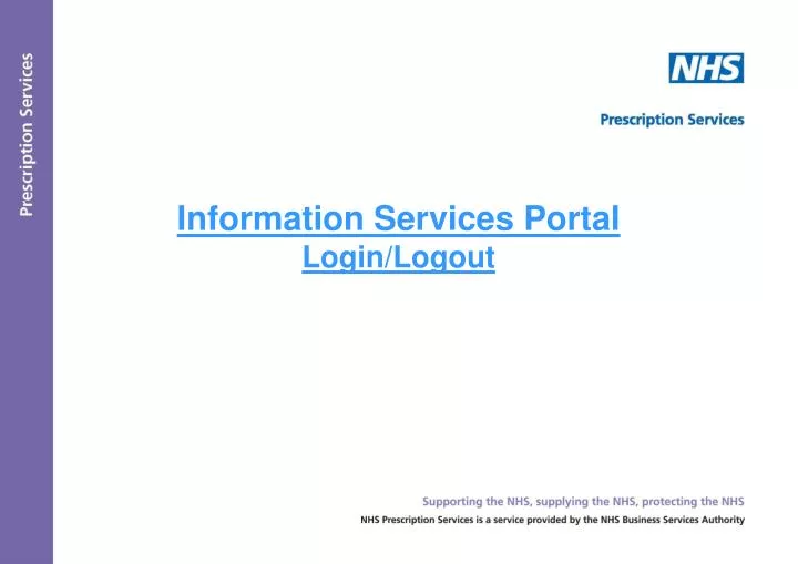 information services portal login logout