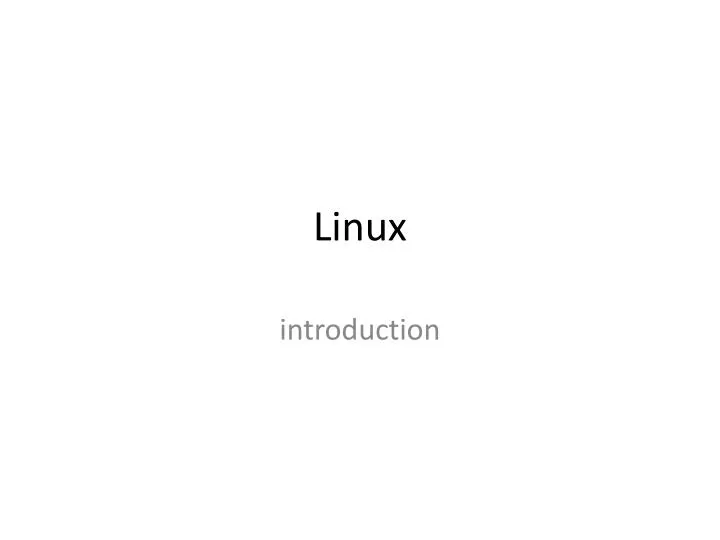 linux