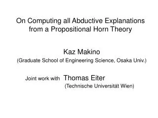 On Computing all Abductive Explanations from a Propositional Horn Theory
