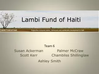 Lambi Fund of Haiti