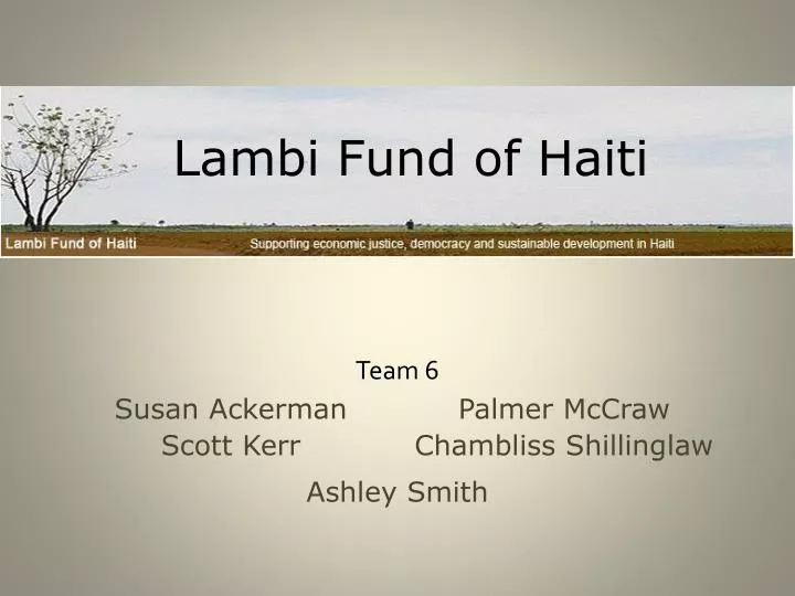 lambi fund of haiti