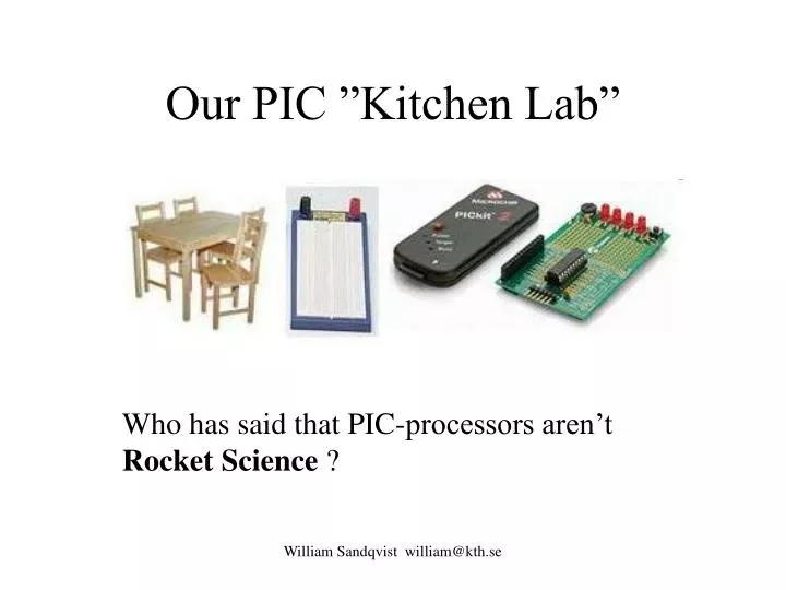 our pic kitchen lab