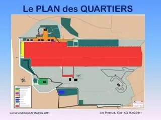 le plan des quartiers