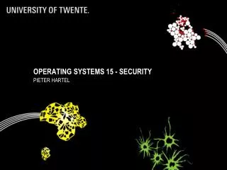 Operating Systems 15 - security