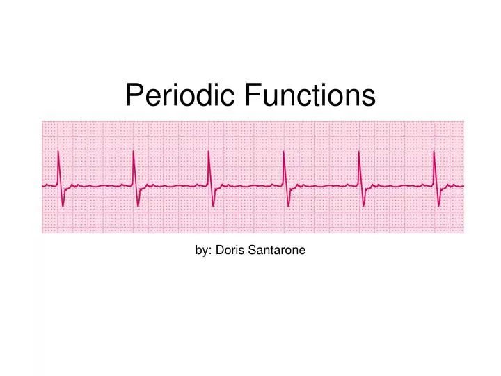 periodic functions
