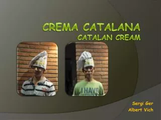 Crema Catalana Catalan Cream