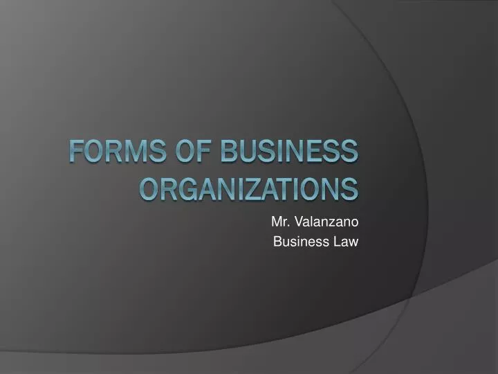 mr valanzano business law