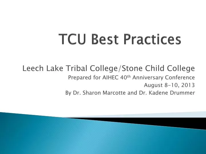 tcu best practices