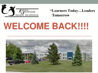 WELCOME BACK!!!!