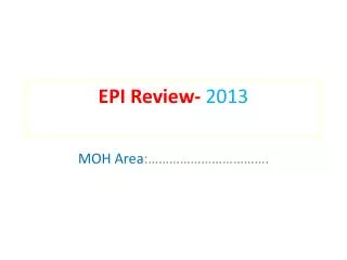 EPI Review- 2013