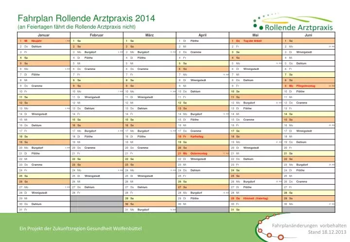 fahrplan rollende arztpraxis 2014 an feiertagen f hrt die rollende arztpraxis nicht