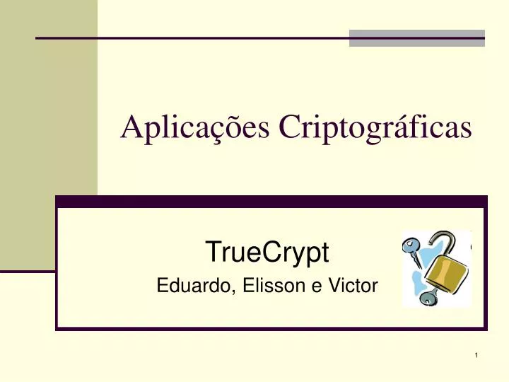 aplica es criptogr ficas