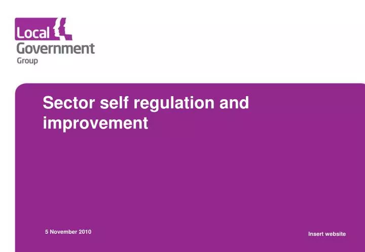 sector self regulation and improvement
