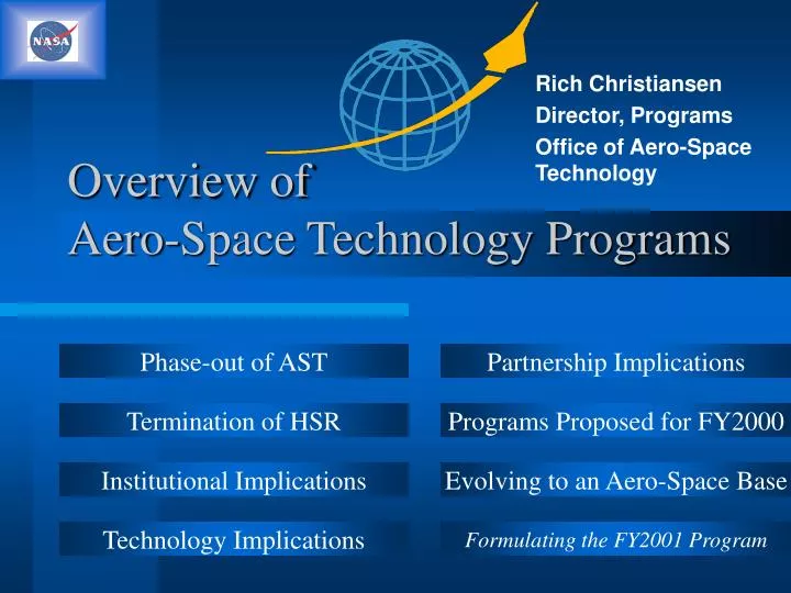overview of aero space technology programs