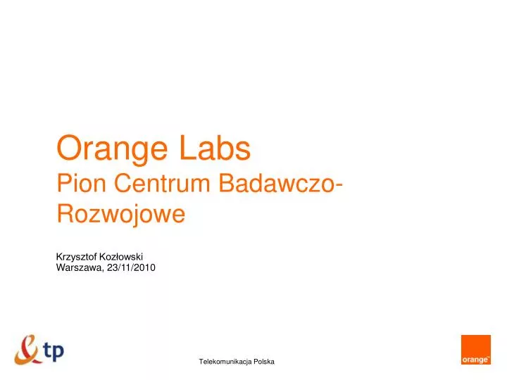 orange labs pion centrum badawczo rozwojowe