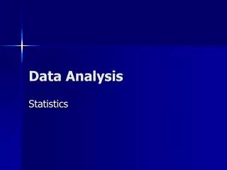 Data Analysis