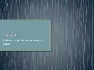 referat