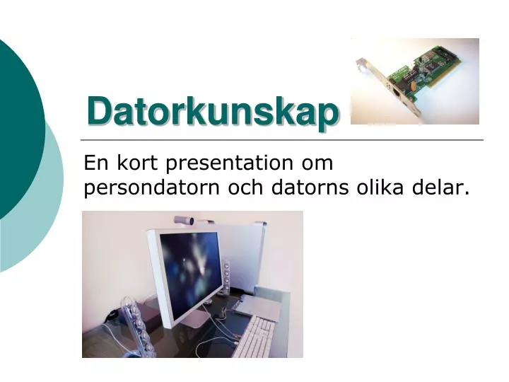 datorkunskap