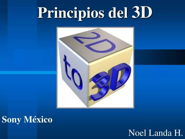 principios del 3d